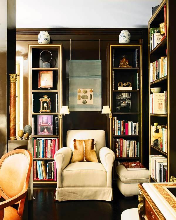 {it's all in the details bookcase sconces} Home Design Style